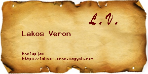 Lakos Veron névjegykártya